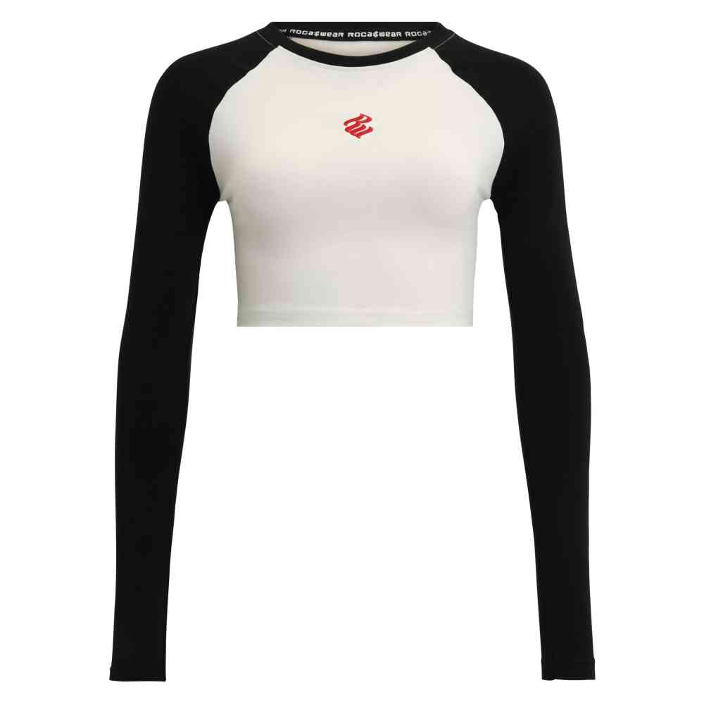 Rocawear - Contrast Longsleeve top - White/Black